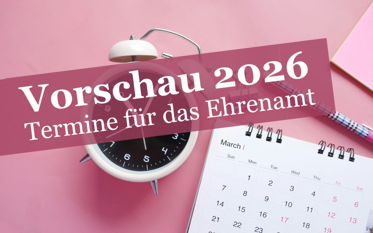 Ehrenamtstermine 2026 Ehrenamtstermine 2026
